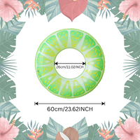 Thumbnail for SunSplash – Tropikalny i wygodny – tropikalny koło do pływania z motywem owoców