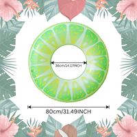 Thumbnail for SunSplash – Tropikalny i wygodny – tropikalny koło do pływania z motywem owoców
