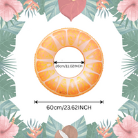Thumbnail for SunSplash – Tropikalny i wygodny – tropikalny koło do pływania z motywem owoców