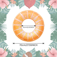 Thumbnail for SunSplash – Tropikalny i wygodny – tropikalny koło do pływania z motywem owoców