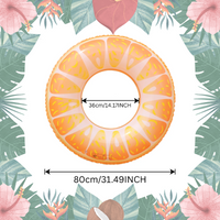 Thumbnail for SunSplash – Tropikalny i wygodny – tropikalny koło do pływania z motywem owoców