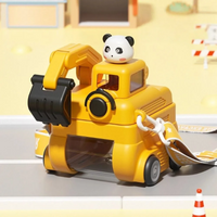 Thumbnail for TinyExcavators – Wyjątkowa i funkcjonalna – butelka na wodę w kształcie koparki z słomką