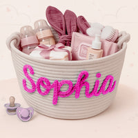 Thumbnail for CuddleBasket – Urocze i osobiste – spersonalizowany kosz na pieluchy