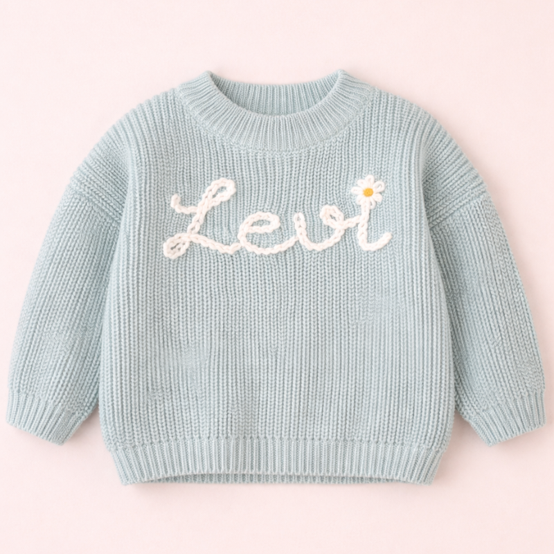 TinyStitch – Spersonalizowany sweter z imieniem dla dzieci