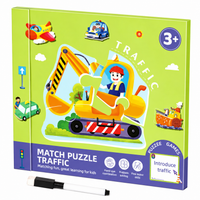 Thumbnail for SmartMatch – Zabawa i nauka – magnetyczna książeczka 2 w 1 do rysowania i układania puzzli
