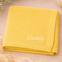 Thumbnail for Personalized Baby Blanket – Miękki i wyjątkowy – bawełniany koc z indywidualnym haftem