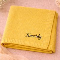 Thumbnail for Personalized Baby Blanket – Miękki i wyjątkowy – bawełniany koc z indywidualnym haftem