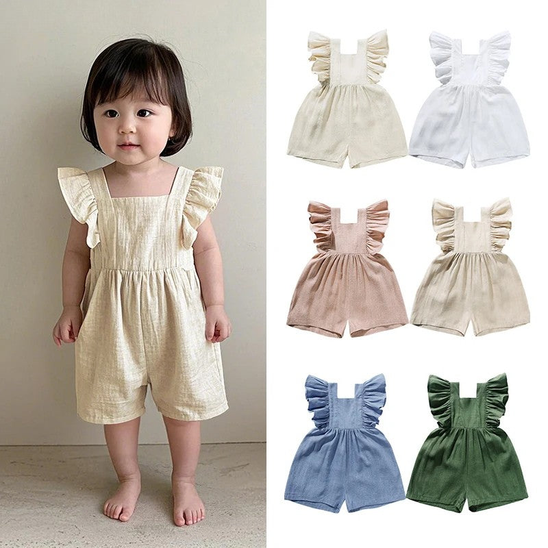 Mini Fashion™ - Letni i uroczy - dziecięcy kombinezon dla dziewczynek