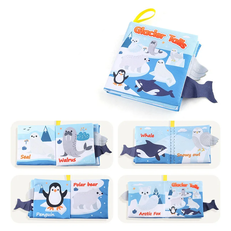 Soft Tail Book™ - Książeczka sensoryczna - Zabawka edukacyjna