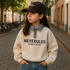 FashionKids – Stylowe i zabawne – koszulka polo z denimowym kołnierzem