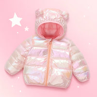 Thumbnail for CuddleCoat  – Gruba pikowana kurtka z kapturem z futrem