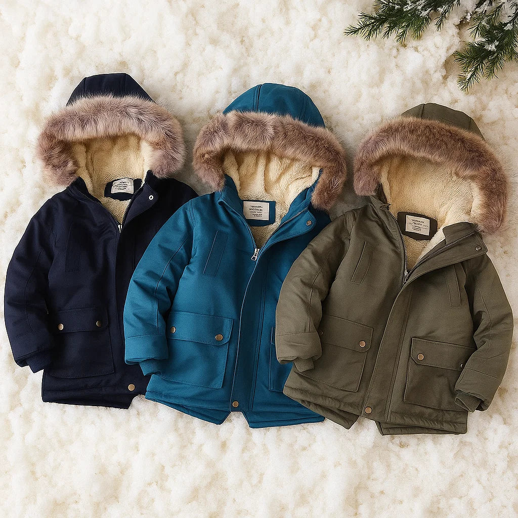 CozyTrend – Elegancka i ciepła – kurtka zimowa z futrzanym kołnierzem