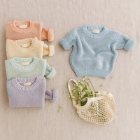 Thumbnail for PureSoft – Classic & Cozy - Solidny sweter z dzianiny