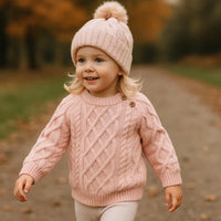 Thumbnail for LittleLoom – Fajny i wygodny – dzianinowy sweter zimowy z wełny