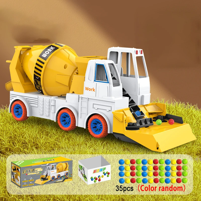 Power Mixer Truck™ – Zabawa w obracanie i budowanie - Zabawkowy pojazd budowlany
