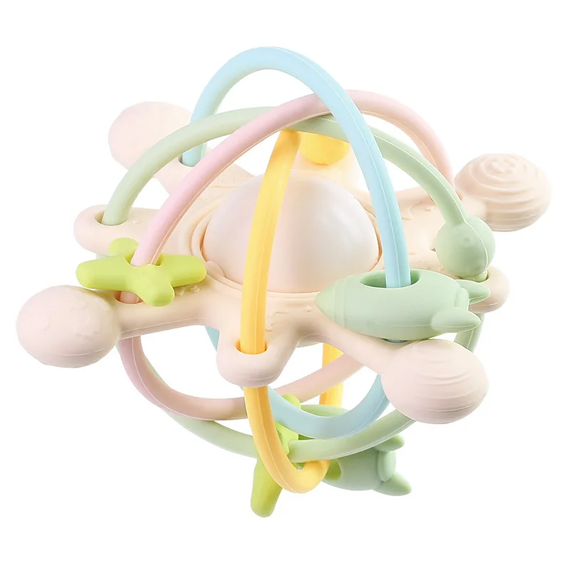 Sensory Rattle Ball™ – Zabawa z miękkim chwytem – Silikonowe gryzaki dla niemowląt