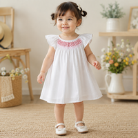 Thumbnail for Floral Dress – Lekka i zwiewna – sukienka dla dziewczynek z falbanowymi rękawami