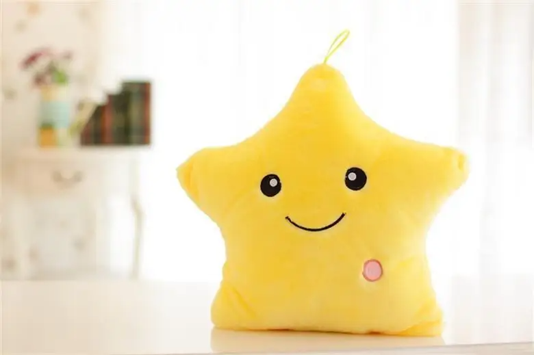 Glow Star Pillow™ – Gwiezdna zabawa w łóżku - świecąca poduszka Cuddly