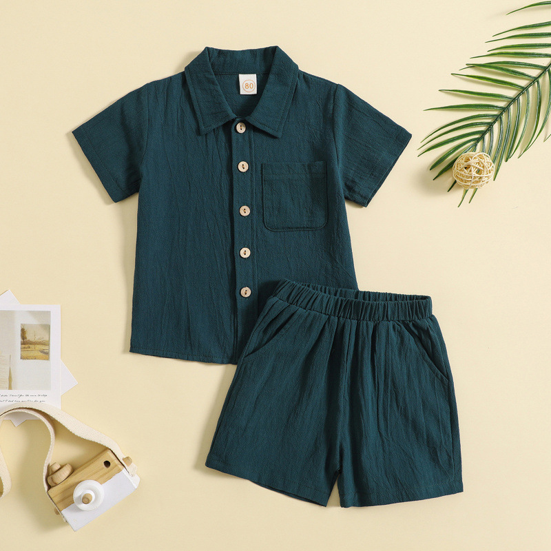 Mini Fashion™ - Bawełniany komplet letni dla chłopców - Odzież