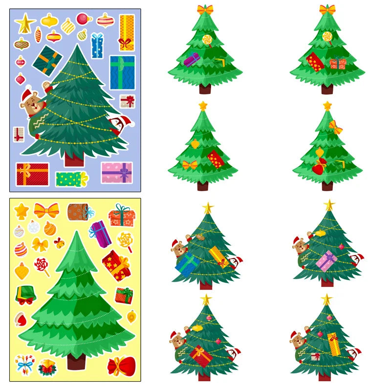 Xmas Tree Stickers™ - Świąteczne naklejki DIY - Kreatywne zabawki