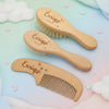 Personalized Hairbrush – Delikatny i wyjątkowy – spersonalizowany zestaw szczotek do włosów dla niemowląt