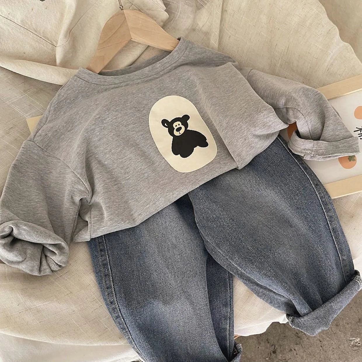 Mini Fashion™ - Bluza z niedźwiadkiem - Odzież dla dzieci