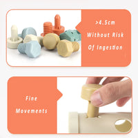 Thumbnail for Magnet Toys™ - Kreatywność i umiejętności motoryczne - Zabawa Montessori w przesuwanie i wkręcanie