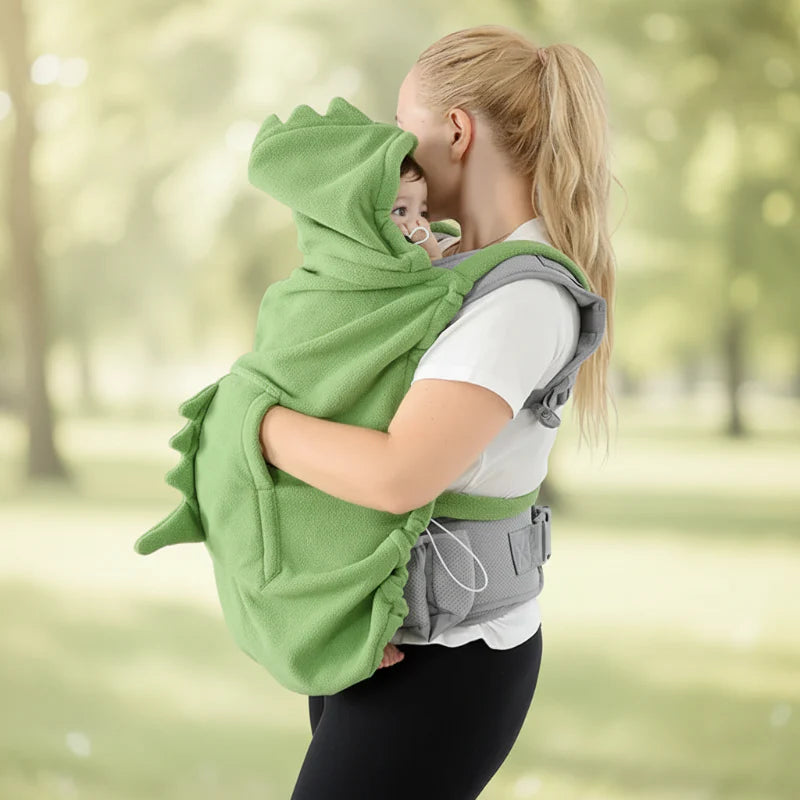 Dinosaur Baby Carrier Cover – Ciepło i wygoda – kocyk dla niemowląt Dino