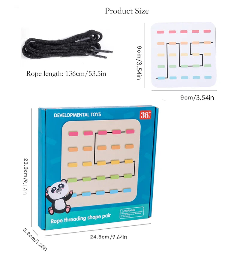 Tangle Toys™ - Drewniana gra edukacyjna - Zabawka zręcznościowa