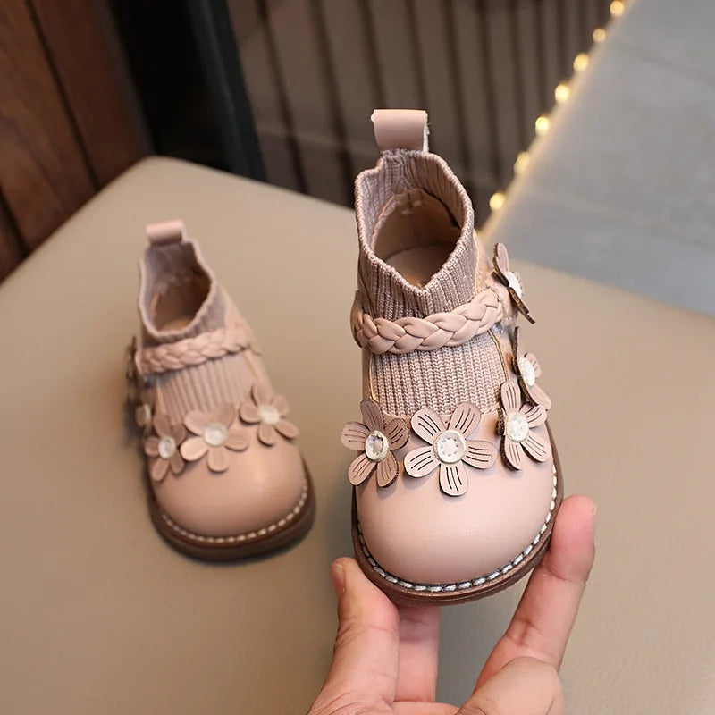Mini Fashion™ - Dziewczęce buciki w kwiaty - Obuwie dla dzieci