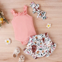 Thumbnail for Baby Girl Summer Outfit – Urocze i zwiewne – zestaw ubranek dla niemowląt