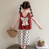 Thumbnail for Sleeveless Tops & Pants – Delikatny i stylowy – letni zestaw odzieży dziecięcej
