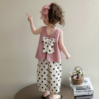 Thumbnail for Sleeveless Tops & Pants – Delikatny i stylowy – letni zestaw odzieży dziecięcej