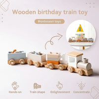 Thumbnail for TrainCount –  Klasyczne i edukacyjne – drewniany pociąg Montessori