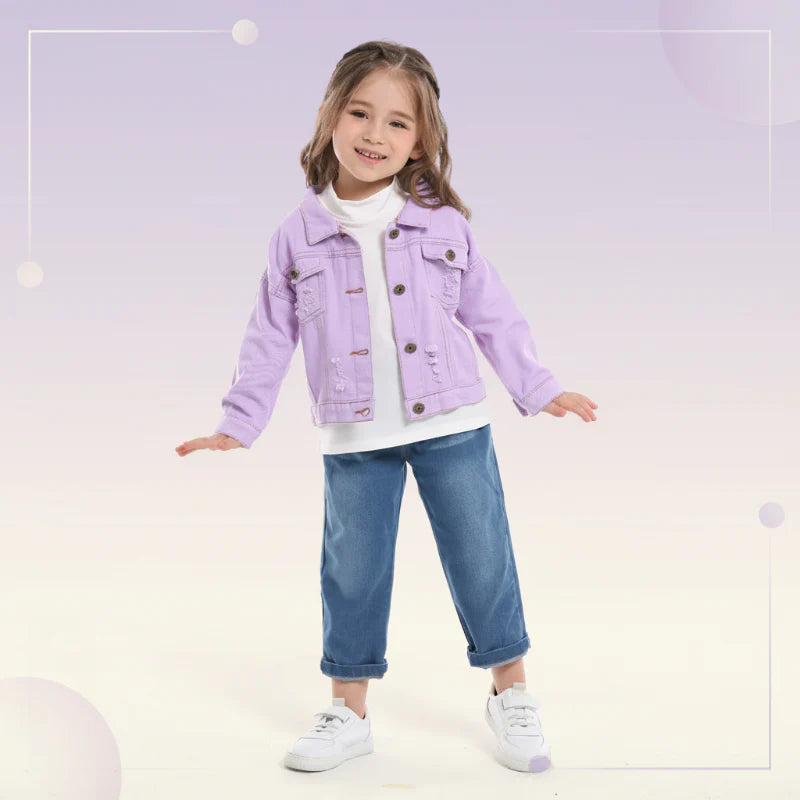 Kurtka dżinsowa Candy Color – lekka kurtka dżinsowa dla dzieci