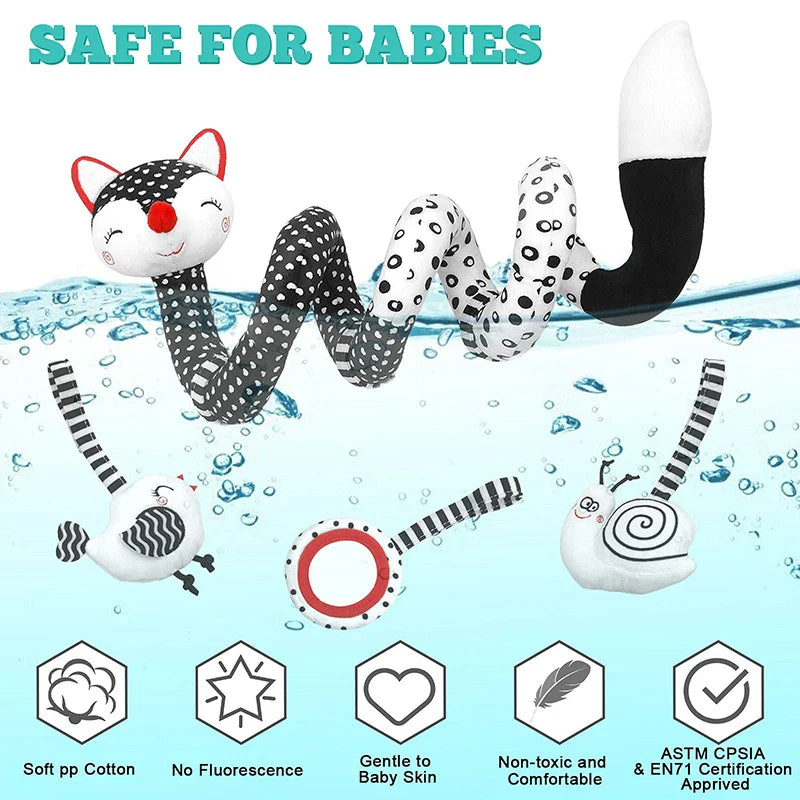 Baby Spiral Toy™ - Fotelik samochodowy i zabawki do wózka