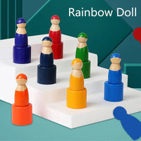 Thumbnail for Rainbow Puzzle™ – Kolorowe i kreatywne - drewniane zabawki do sortowania
