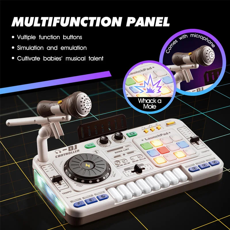 MiniDJ – Muzyczne i interaktywne – zabawka DJ Mixer