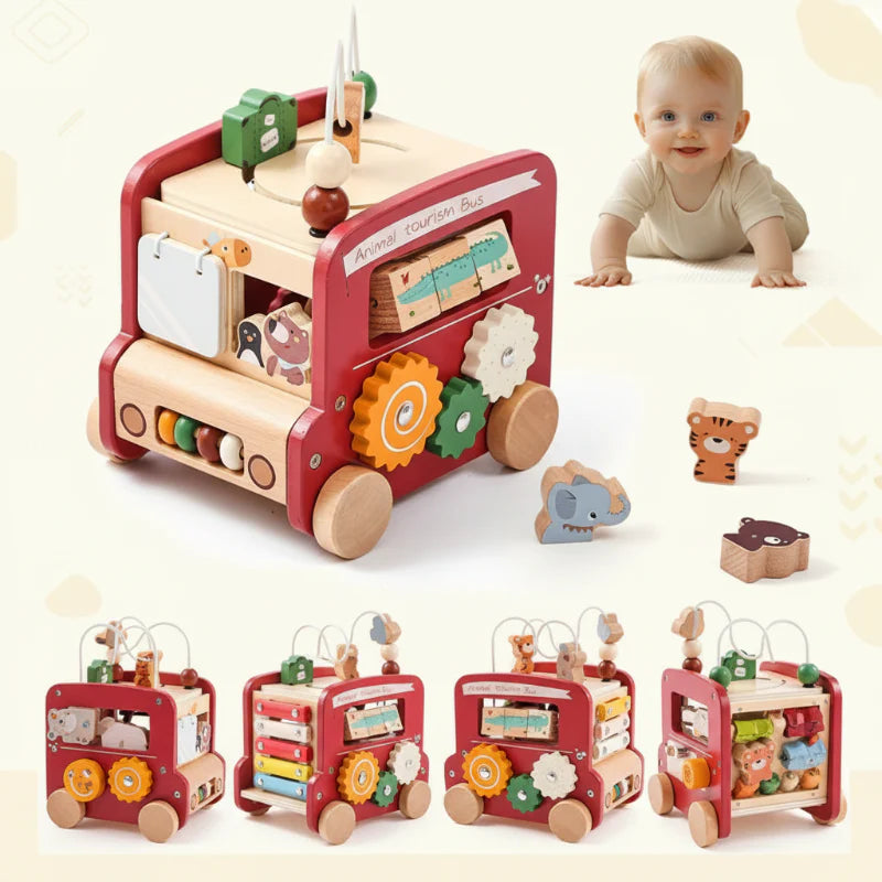BusyRide – Edukacyjny i wszechstronny – drewniany zestaw Montessori