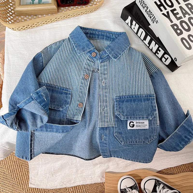 DenimStar – Stylowe i trwałe – Kurtka dżinsowa dla chłopców