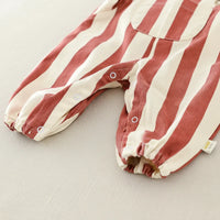 Thumbnail for Striped Overall Romper – Miękkość i wygoda – kombinezon dziecięcy