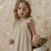 Thumbnail for Sleeveless Dress – Elegancka i wygodna – sukienka z koronkowym kołnierzem