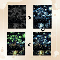 Thumbnail for GlowArt – Glow-in-the-dark – zestaw kart zdrapek