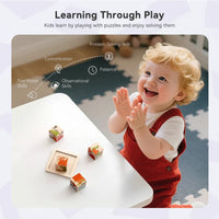 Thumbnail for WoodMind – Kreatywne i edukacyjne – drewniane puzzle Montessori 6 w 1 z motywem zwierząt