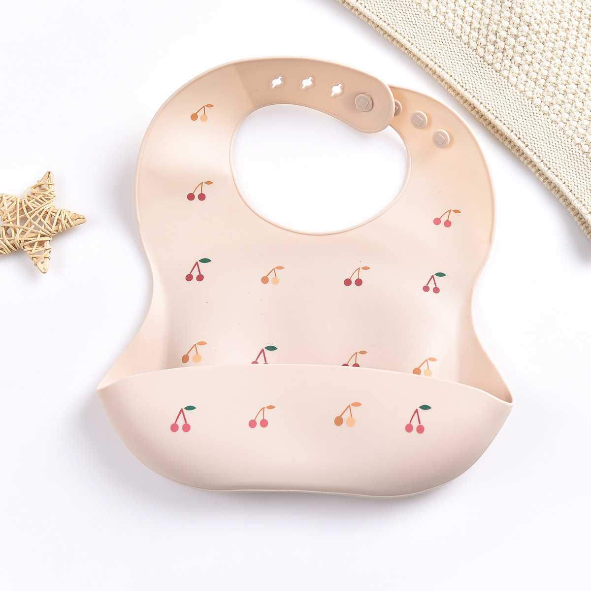 Silicone Bib - Wodoodporny i modny - silikonowy śliniak dla niemowląt
