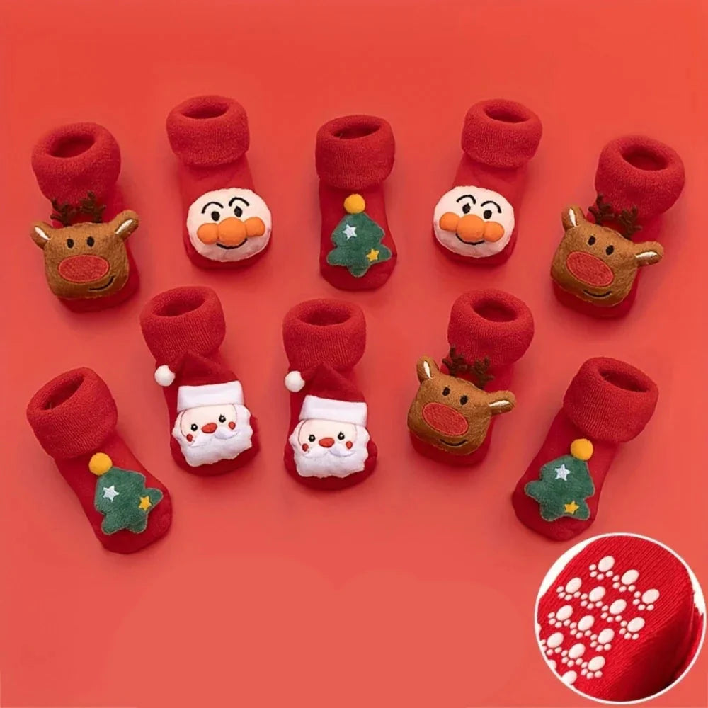 BabyClaus – Grube i wygodne – zimowe skarpety świąteczne z Mikołajem