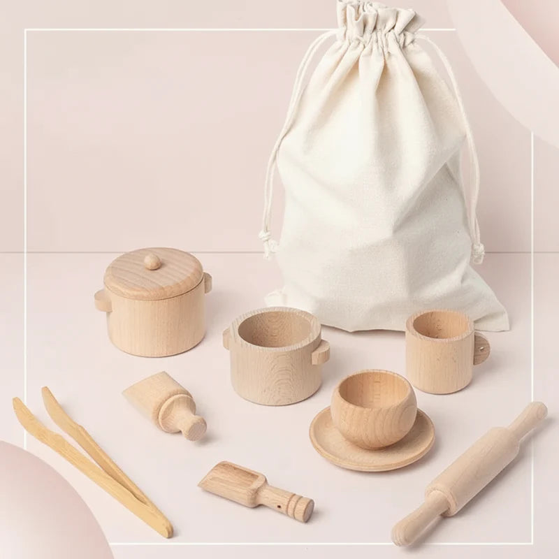 MiniMasterChef – edukacyjny i zabawny – drewniany zestaw kuchenny