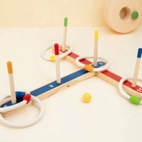 Thumbnail for Montessori Ring Toss Game – Aktywna zabawa i nauka – gra w rzucanie pierścieniami