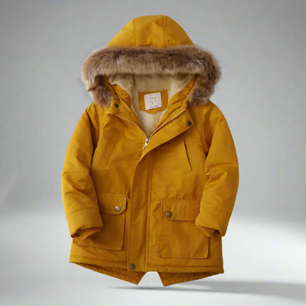 CozyTrend – Elegancka i ciepła – kurtka zimowa z futrzanym kołnierzem
