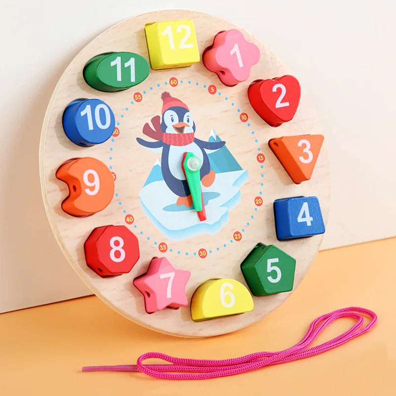 Learning Clock™ - Drewniany zegar edukacyjny - Nauka zegara